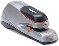 STAPLER, SWINGLINE, DESKTOP, ELECTRIC, 20 SHEET CAPACITY, STAPLES INCLUDED, GREY/SILVER MAIN